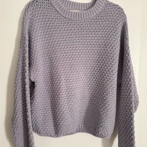 Pretty Periwinkle Knit Sweater